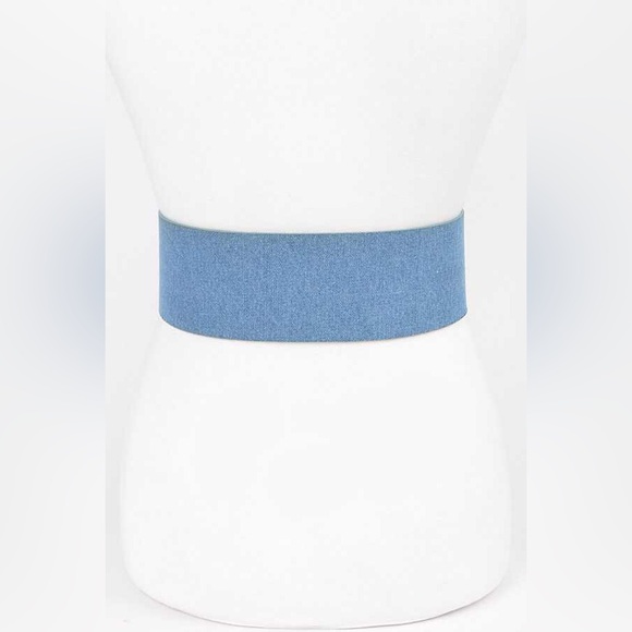 Denim Elastic Waist Statement Belt - Picture 4 of 5